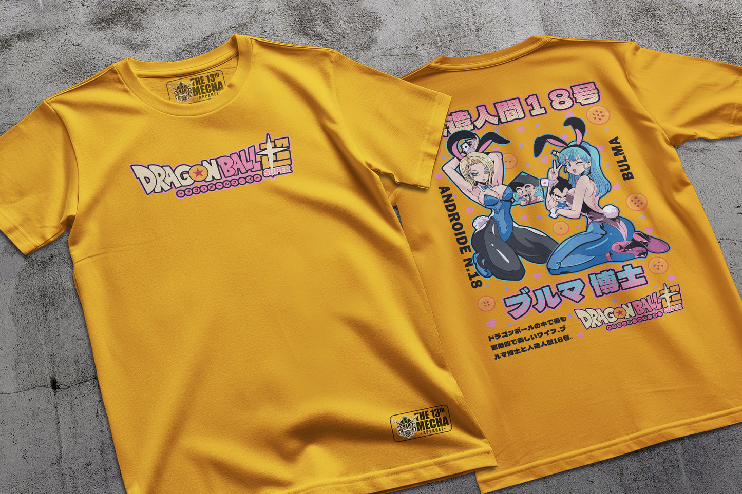 Dragon Ball - Anroid 18 and Bulma 01 Premium Anime Design, High Quality DTF Print, 100% Cotton Shirt