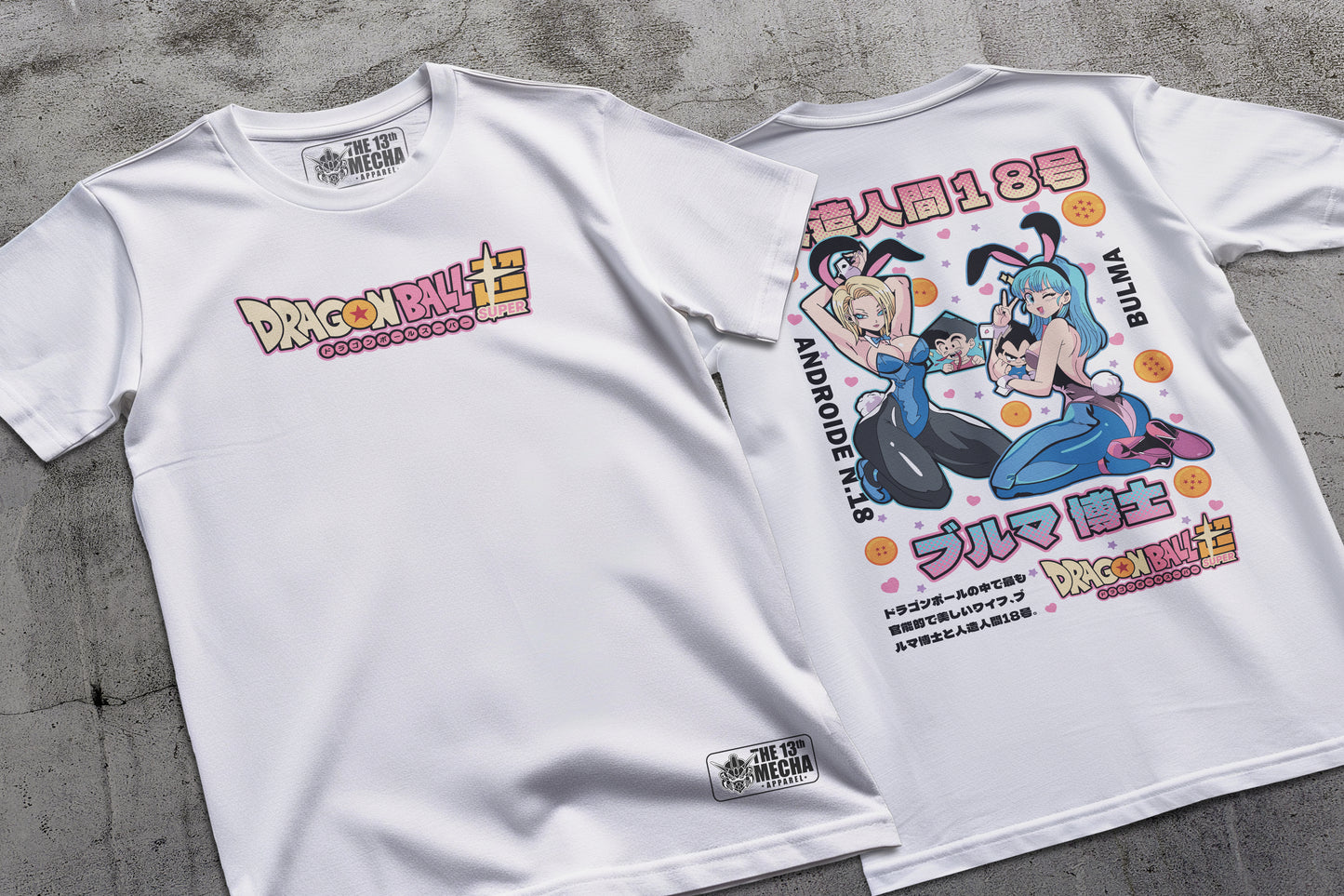 Dragon Ball - Anroid 18 and Bulma 01 Premium Anime Design, High Quality DTF Print, 100% Cotton Shirt