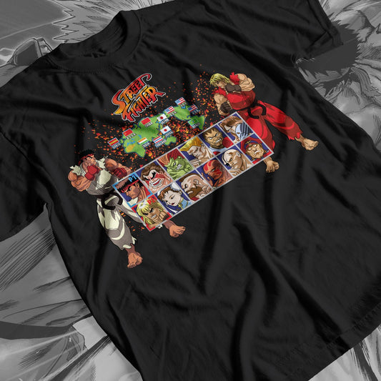 Street Fighter -Arcade 01 Premium Anime Design, High Quality DTF Print, 100% Cotton Shirt