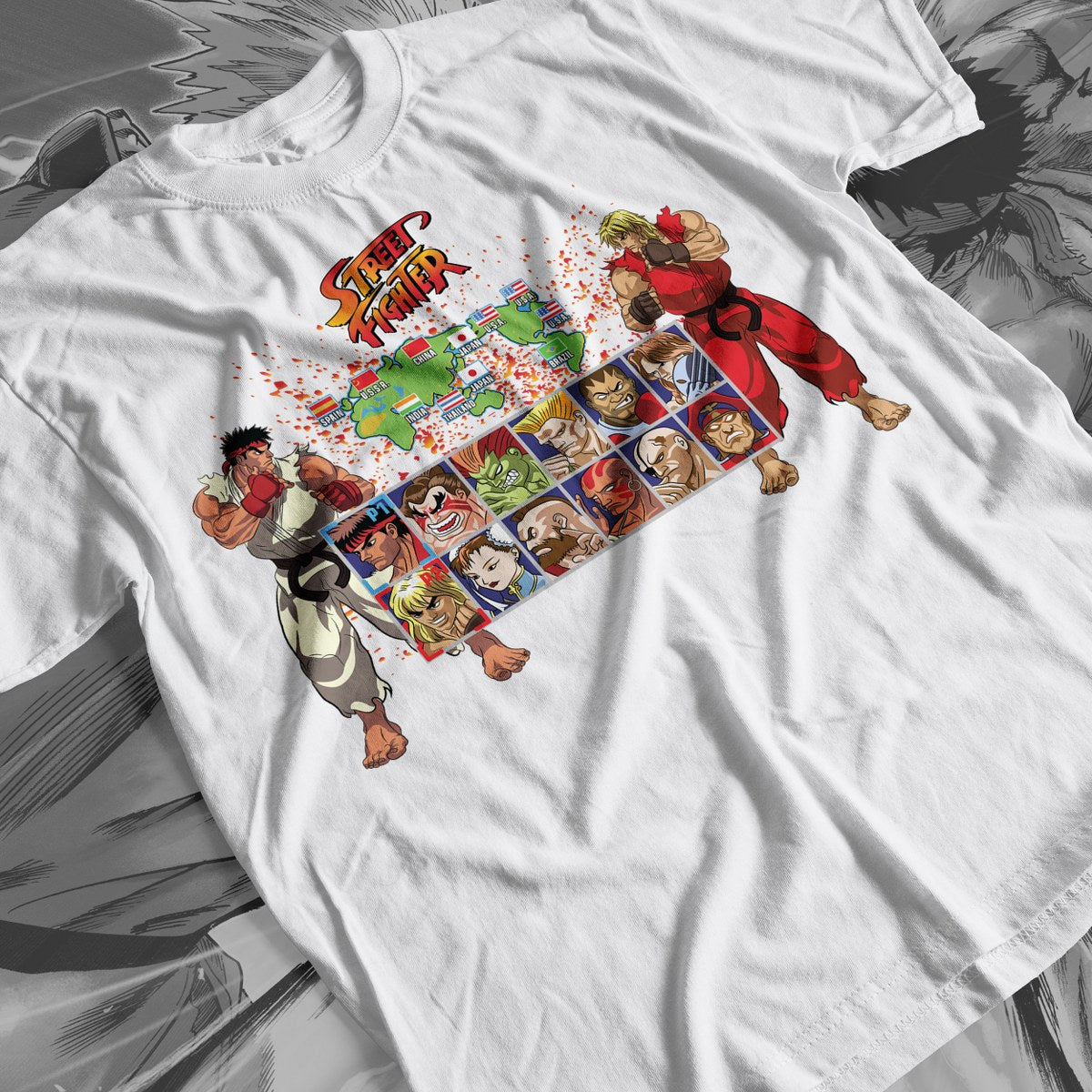 Street Fighter -Arcade 01 Premium Anime Design, High Quality DTF Print, 100% Cotton Shirt