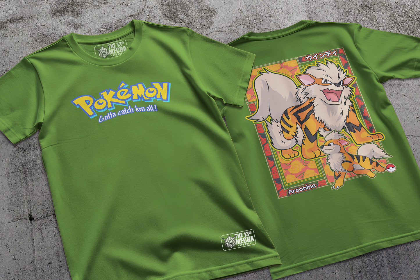 Pokemon - Arcanine 01 Premium Anime Design, High Quality DTF Print, 100% Cotton Shirt