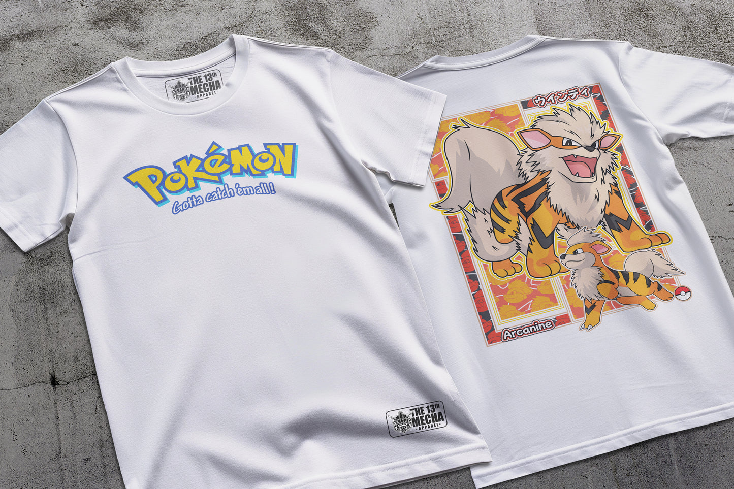 Pokemon - Arcanine 01 Premium Anime Design, High Quality DTF Print, 100% Cotton Shirt
