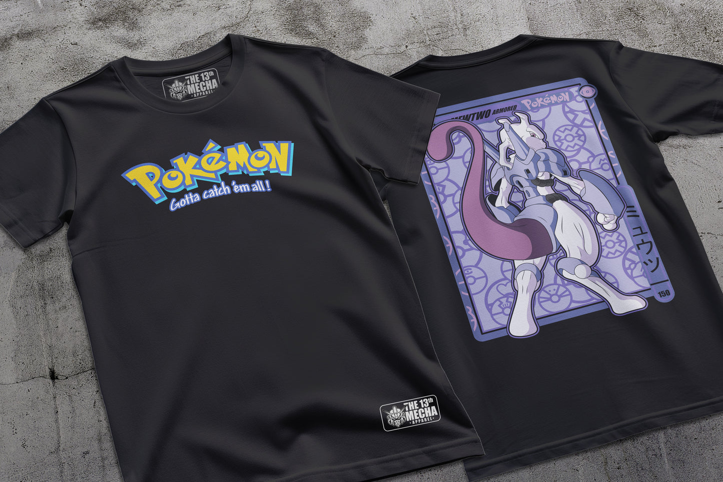 Pokemon - Armored Mewtwo 01 Premium Anime Design, High Quality DTF Print, 100% Cotton Shirt