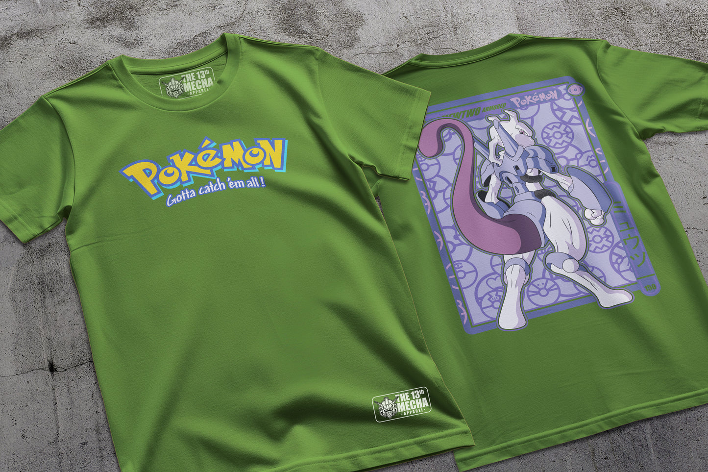 Pokemon - Armored Mewtwo 01 Premium Anime Design, High Quality DTF Print, 100% Cotton Shirt