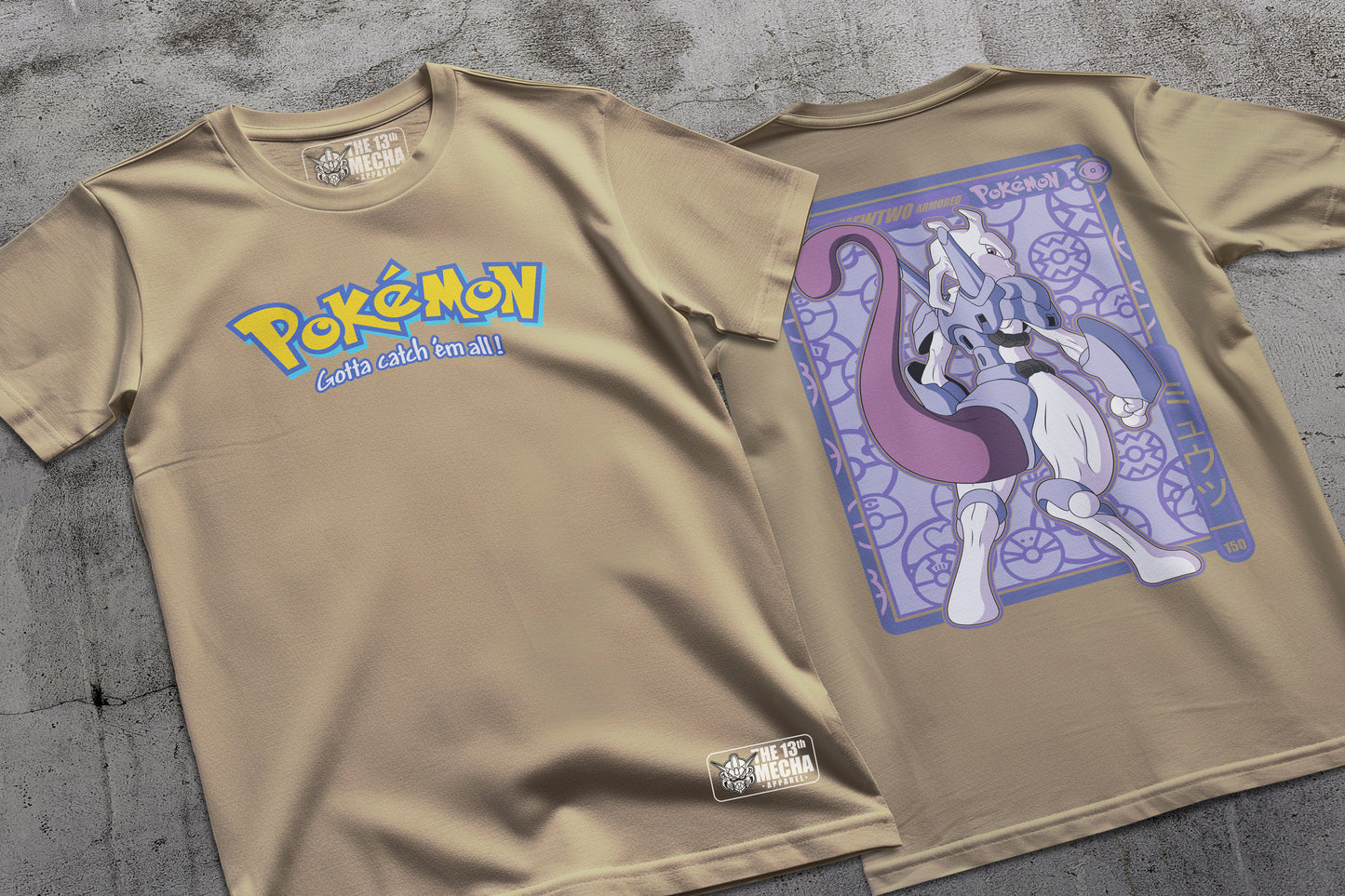 Pokemon - Armored Mewtwo 01 Premium Anime Design, High Quality DTF Print, 100% Cotton Shirt