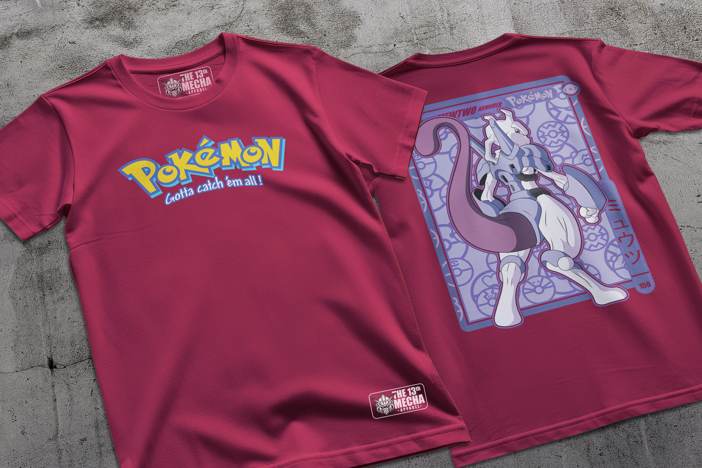 Pokemon - Armored Mewtwo 01 Premium Anime Design, High Quality DTF Print, 100% Cotton Shirt