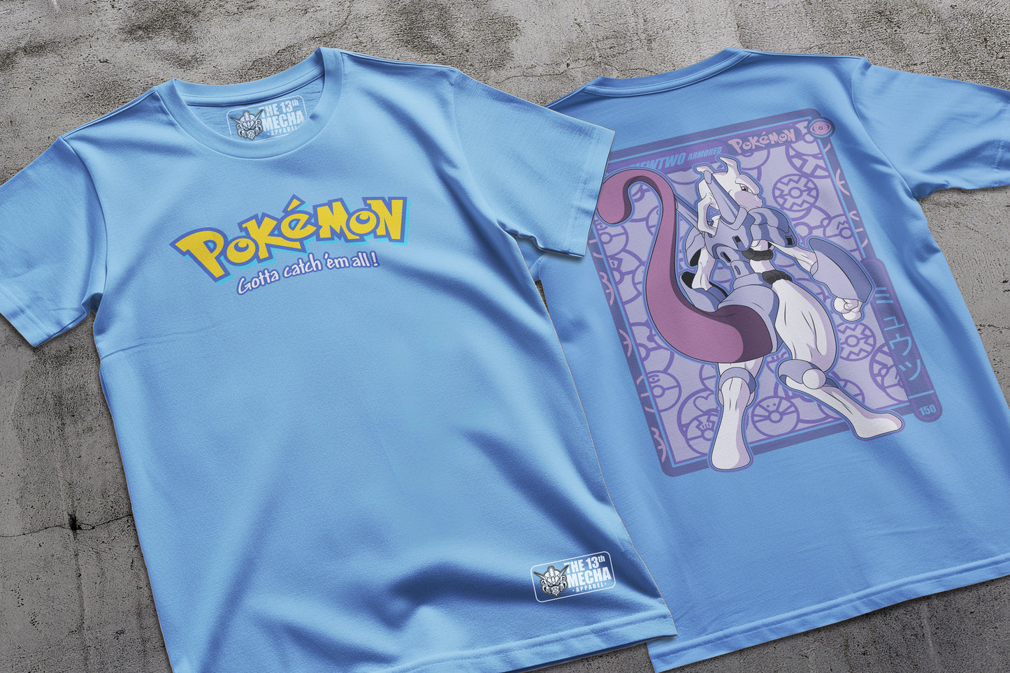 Pokemon - Armored Mewtwo 01 Premium Anime Design, High Quality DTF Print, 100% Cotton Shirt