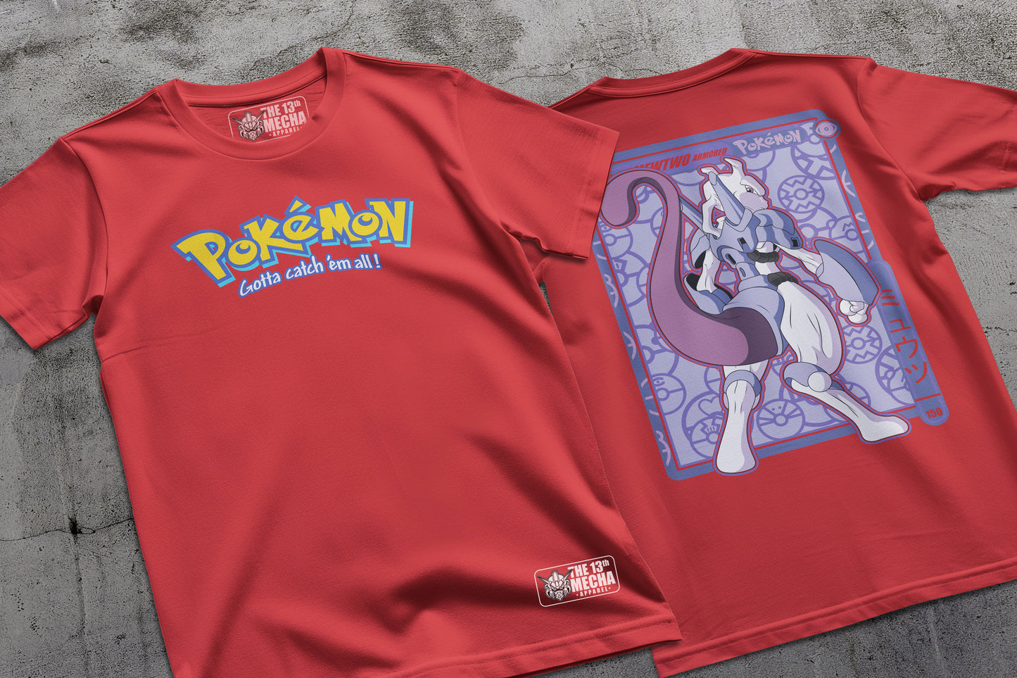 Pokemon - Armored Mewtwo 01 Premium Anime Design, High Quality DTF Print, 100% Cotton Shirt