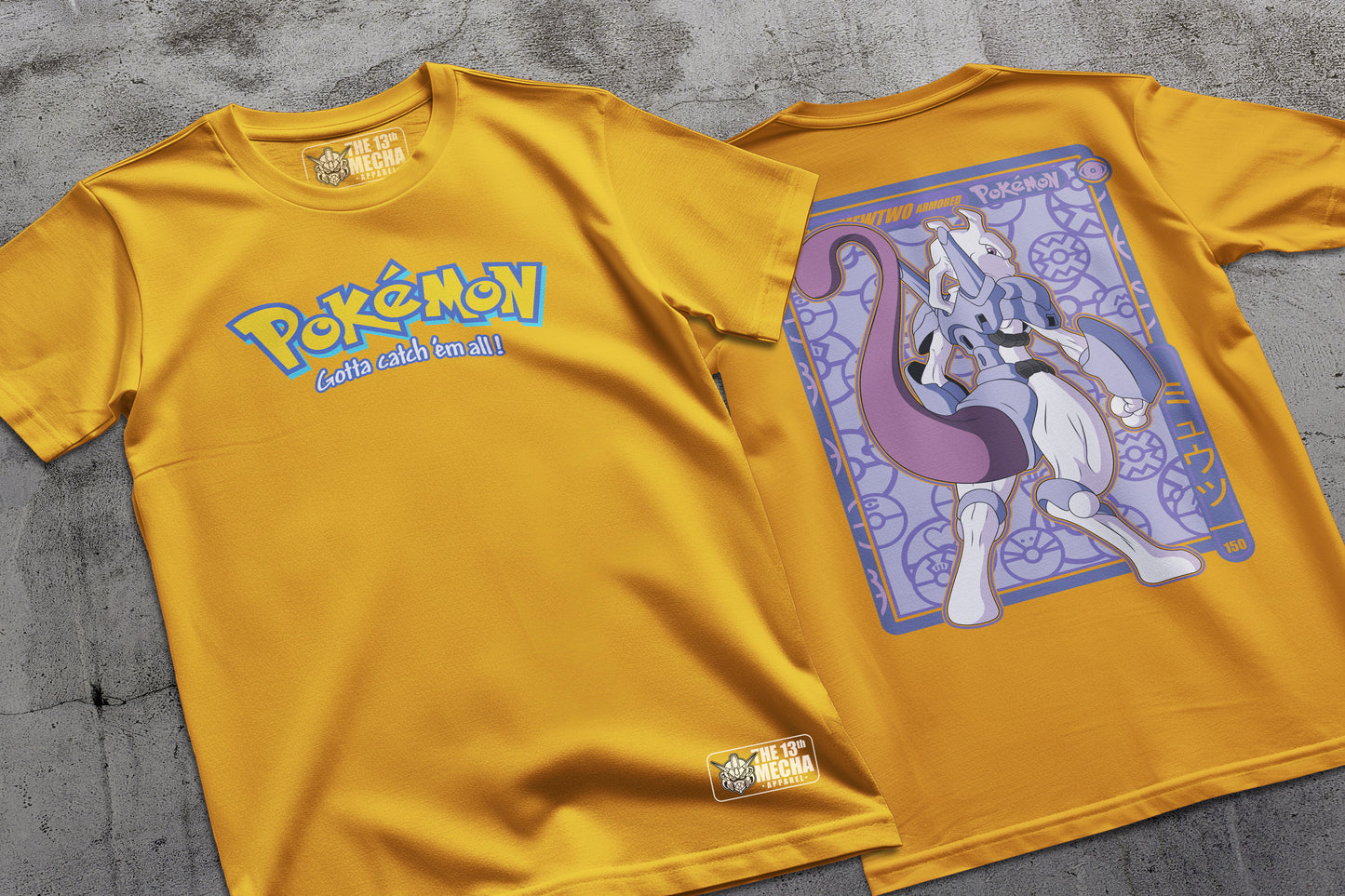 Pokemon - Armored Mewtwo 01 Premium Anime Design, High Quality DTF Print, 100% Cotton Shirt