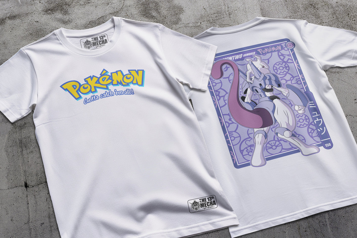 Pokemon - Armored Mewtwo 01 Premium Anime Design, High Quality DTF Print, 100% Cotton Shirt