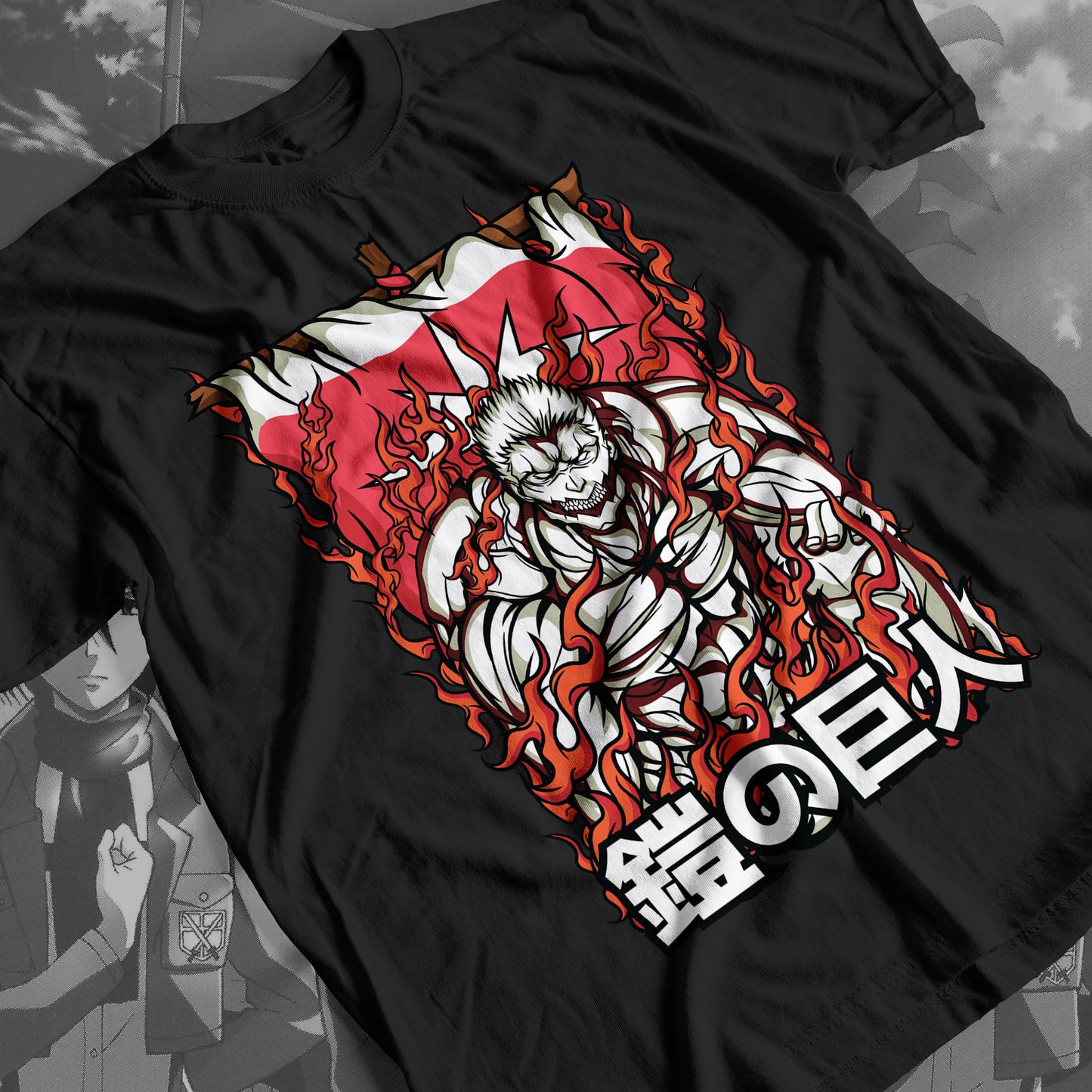Attack on Titan - Armored Titan 01 Premium Anime Design, High Quality DTF Print, 100% Cotton Shirt