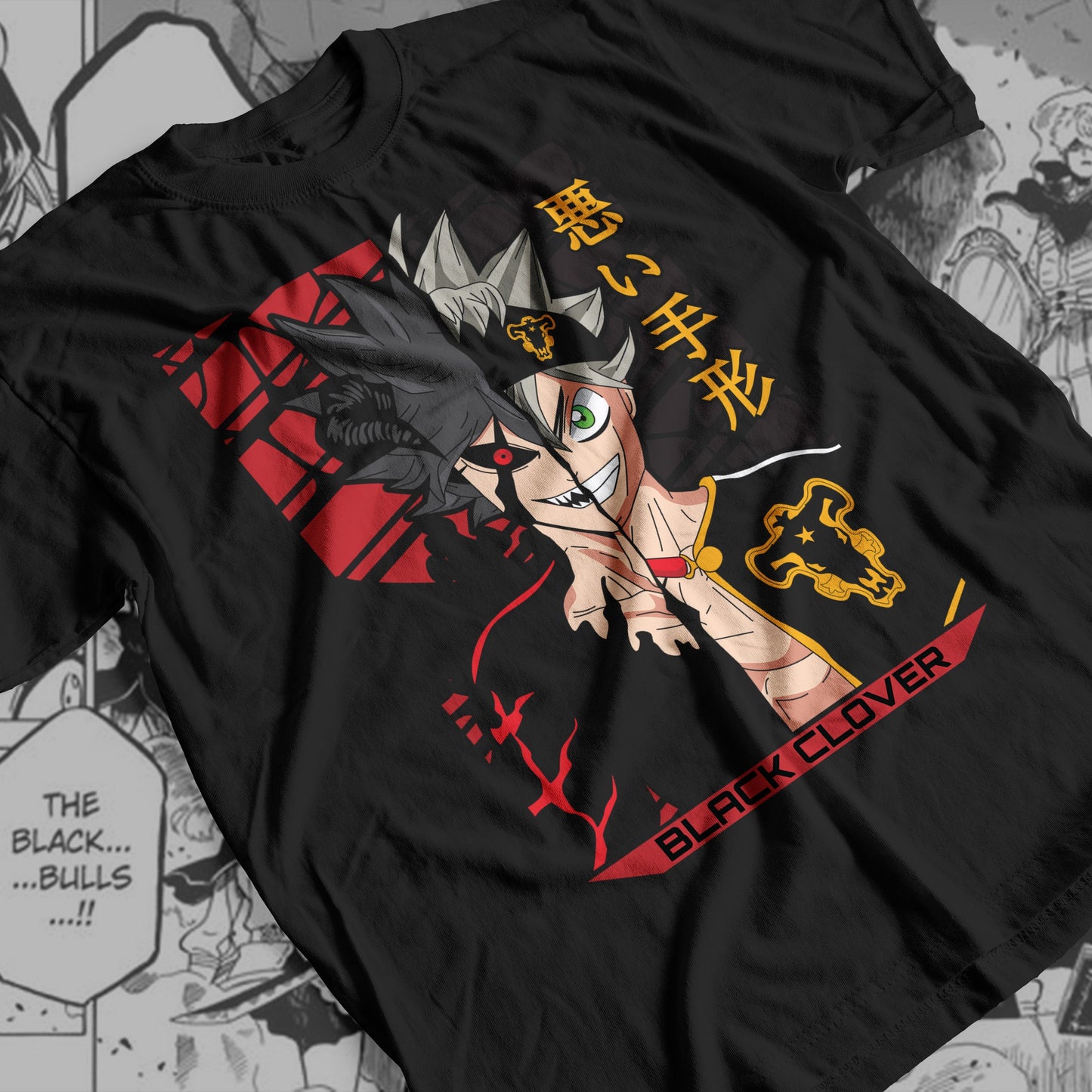 Black Clover - Asta-Liebe 01  Premium Anime Design, High Quality DTF Print, 100% Cotton Shirt