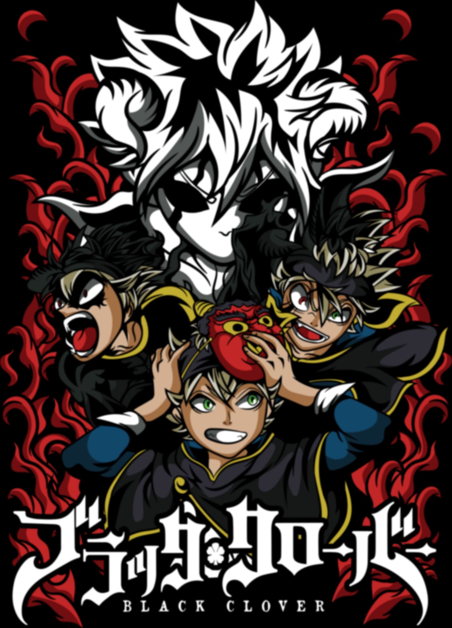 Black Clover Asta - Liebe 03  Premium Anime Design, High Quality DTF Print, 100% Cotton Shirt