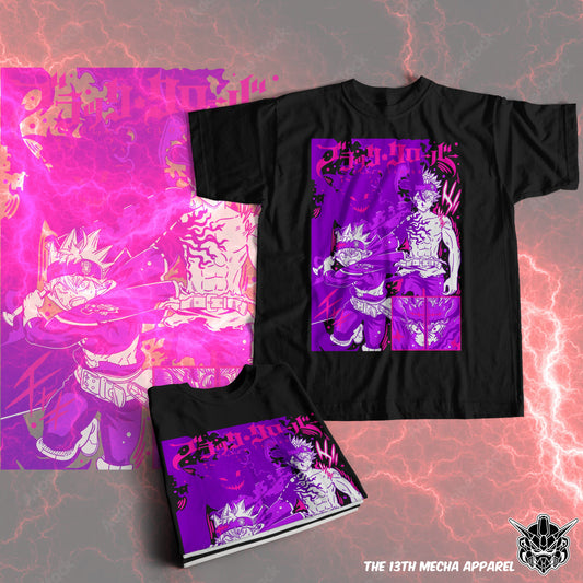 Black Clover Asta-Liebe 04 Premium Anime Design, High Quality DTF Print, 100% Cotton Shirt