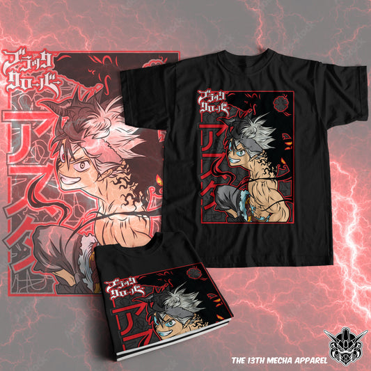 Black Clover - Asta 01  Premium Anime Design, High Quality DTF Print, 100% Cotton Shirt