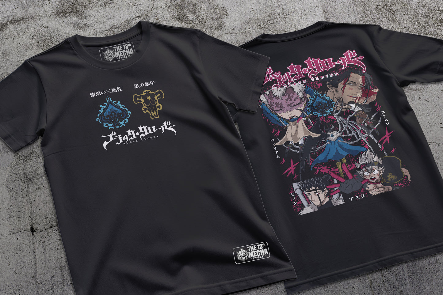 Black Clover - Spade Kingdom Arc Premium Anime Design, High Quality DTF Print, 100% Cotton Shirt