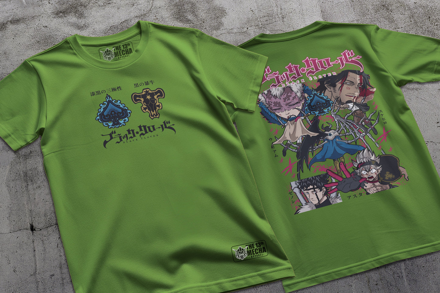 Black Clover - Spade Kingdom Arc Premium Anime Design, High Quality DTF Print, 100% Cotton Shirt