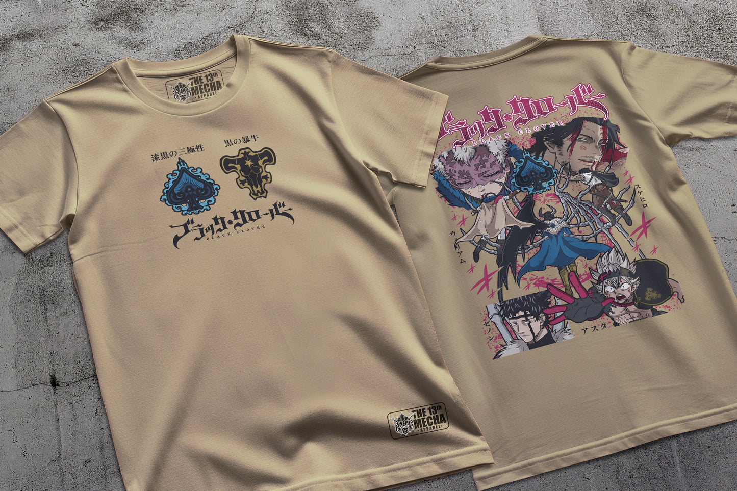 Black Clover - Spade Kingdom Arc Premium Anime Design, High Quality DTF Print, 100% Cotton Shirt