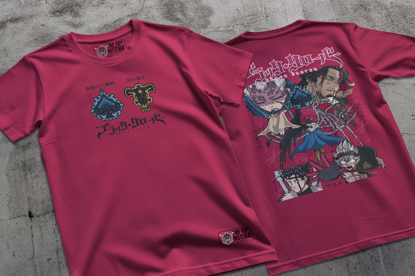 Black Clover - Spade Kingdom Arc Premium Anime Design, High Quality DTF Print, 100% Cotton Shirt