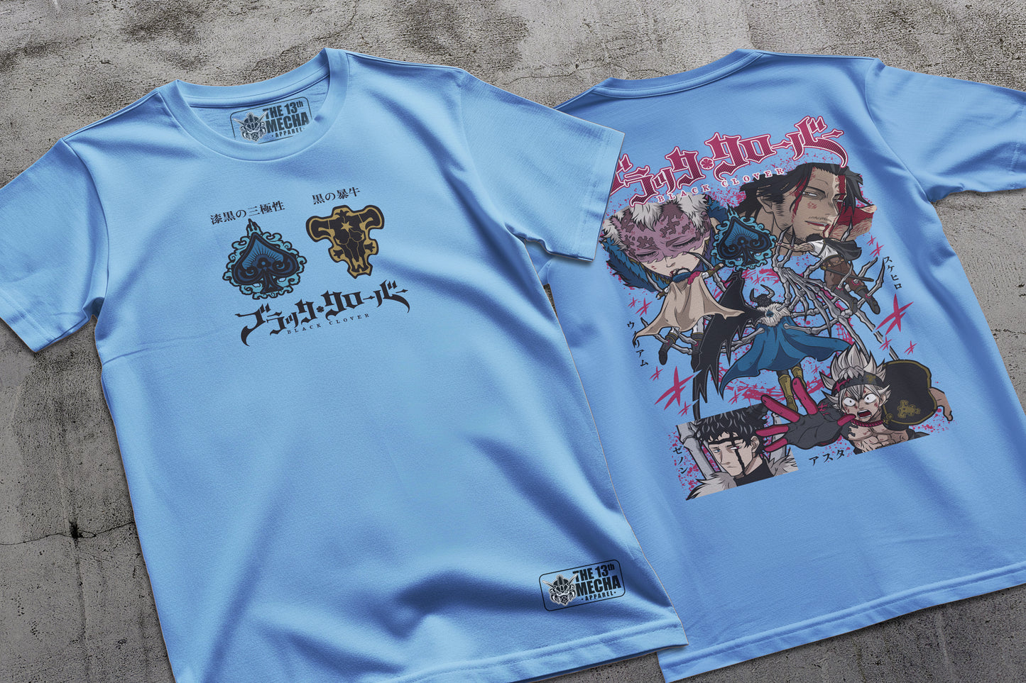 Black Clover - Spade Kingdom Arc Premium Anime Design, High Quality DTF Print, 100% Cotton Shirt
