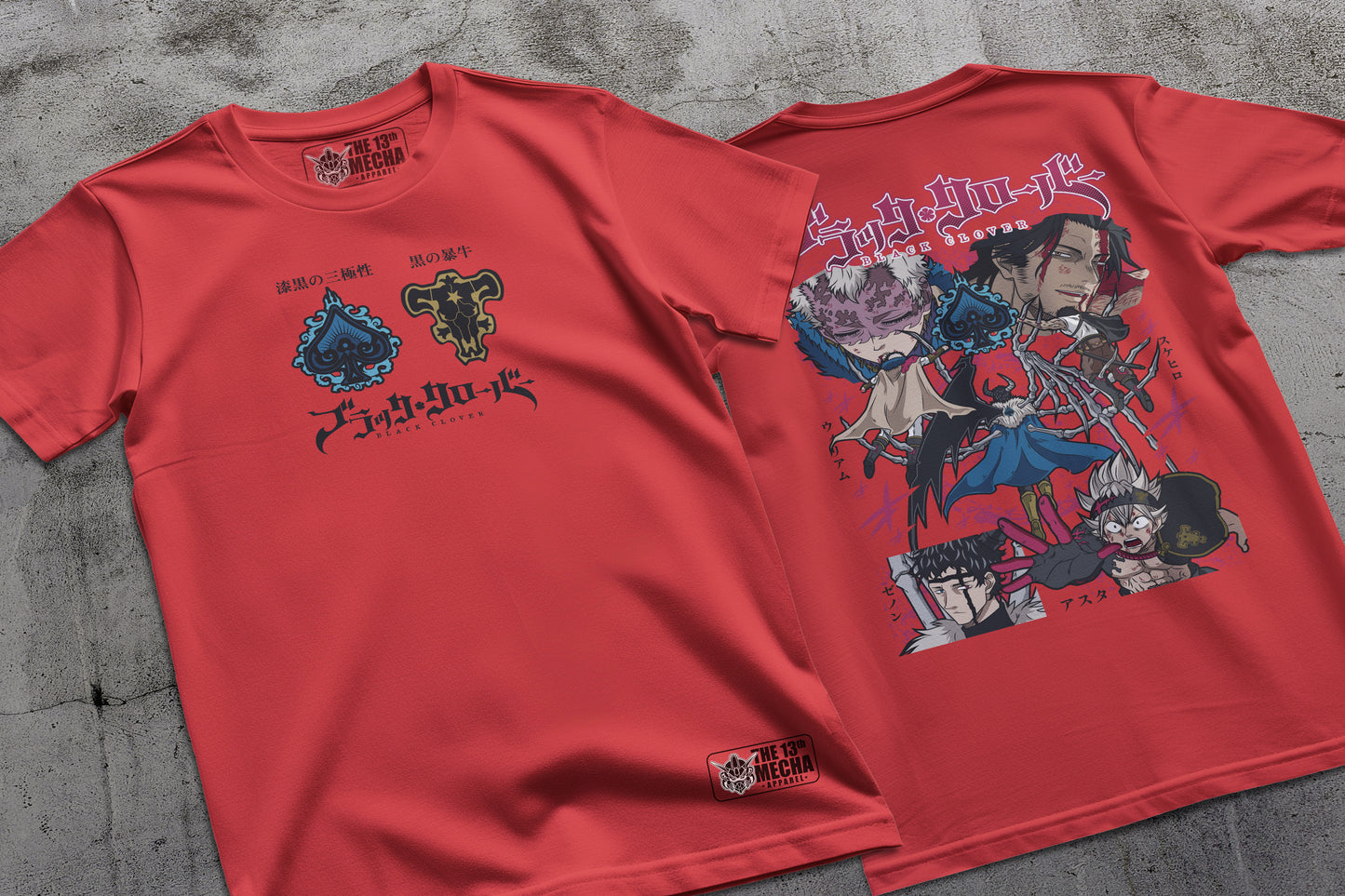Black Clover - Spade Kingdom Arc Premium Anime Design, High Quality DTF Print, 100% Cotton Shirt