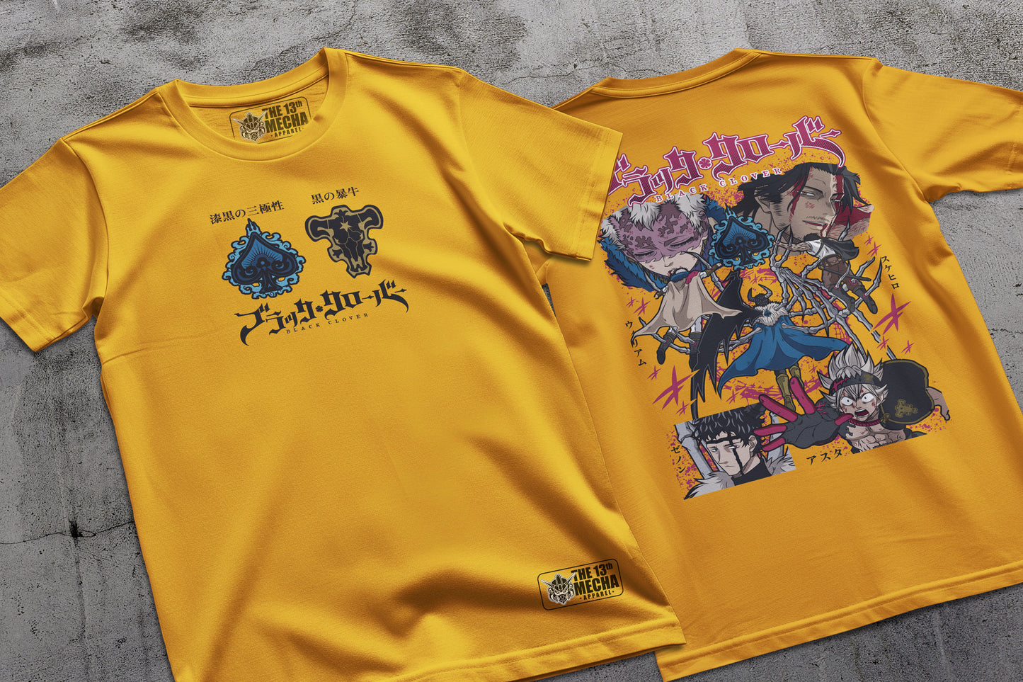 Black Clover - Spade Kingdom Arc Premium Anime Design, High Quality DTF Print, 100% Cotton Shirt