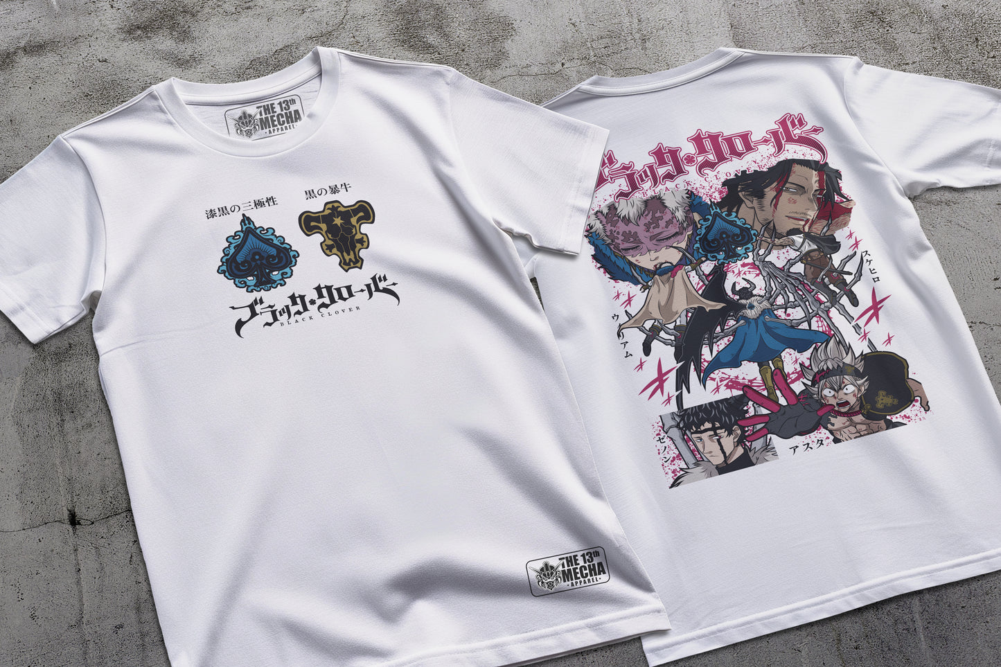 Black Clover - Spade Kingdom Arc Premium Anime Design, High Quality DTF Print, 100% Cotton Shirt