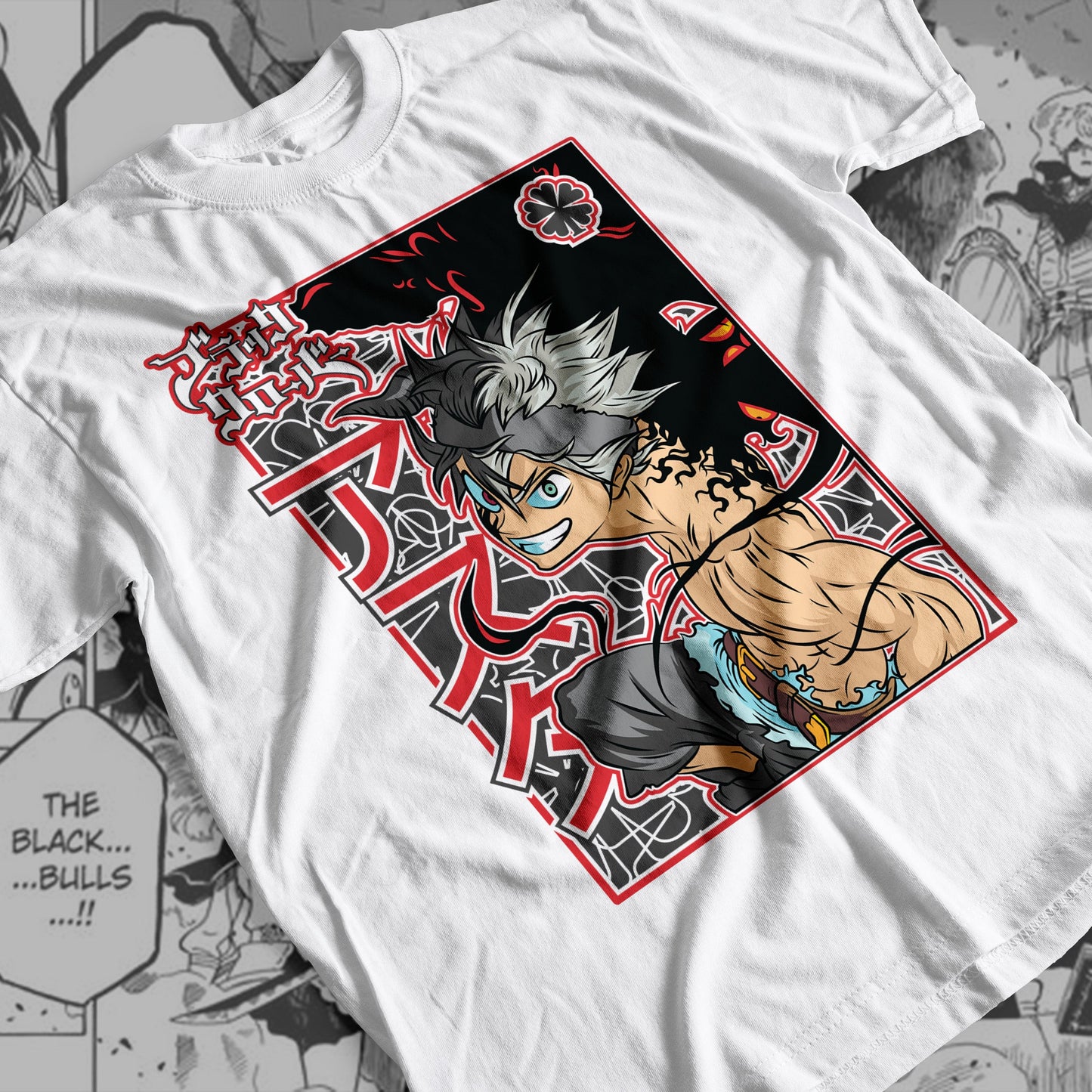 Black Clover - Asta 01  Premium Anime Design, High Quality DTF Print, 100% Cotton Shirt