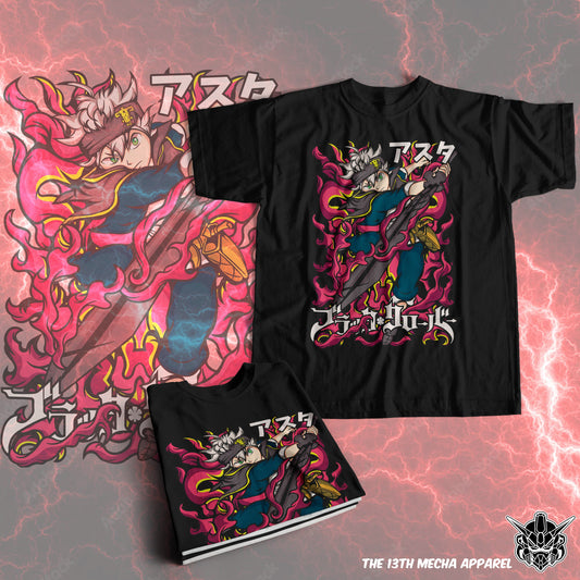 Black Clover - Asta 02  Premium Anime Design, High Quality DTF Print, 100% Cotton Shirt