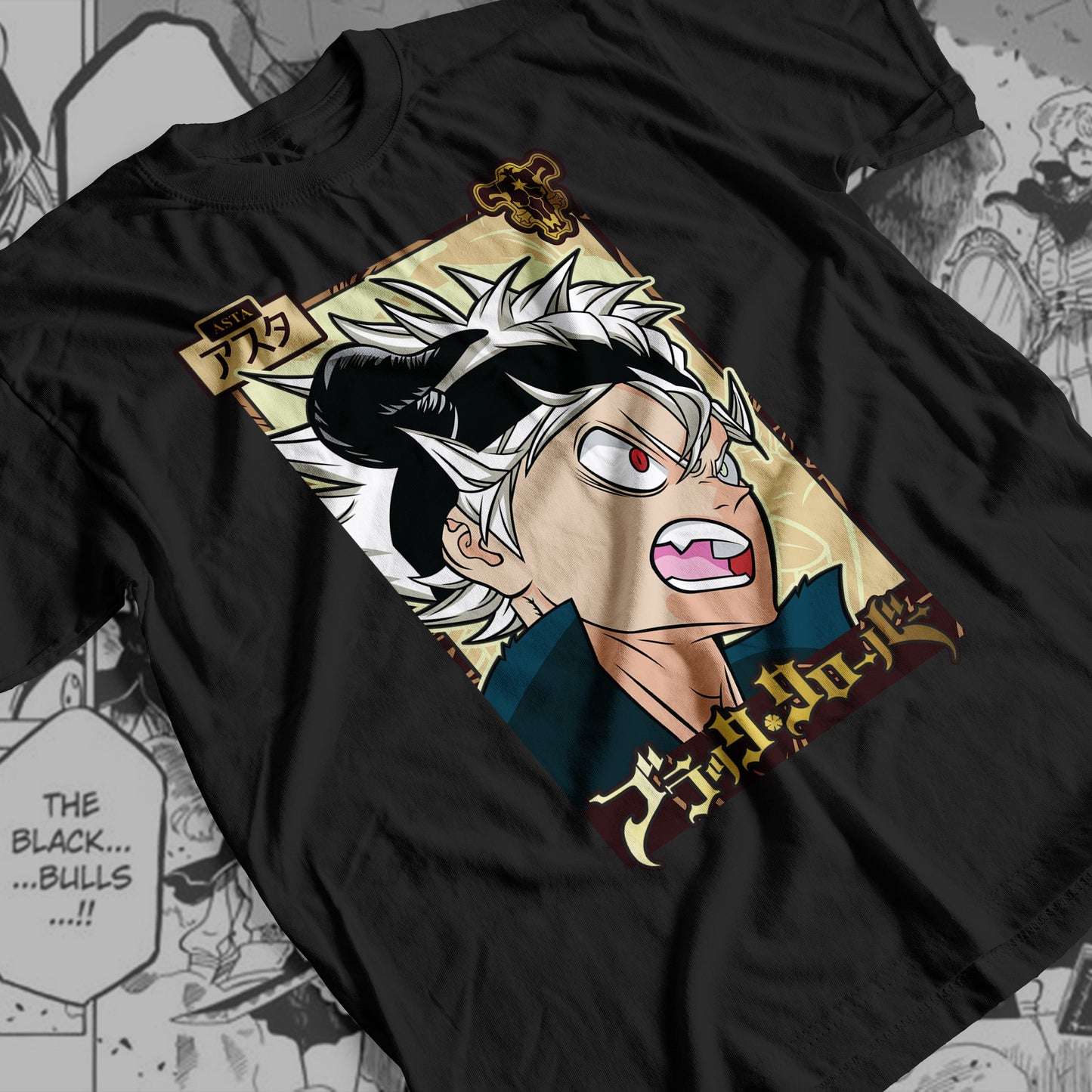 Black Clover - Asta 03  Premium Anime Design, High Quality DTF Print, 100% Cotton Shirt