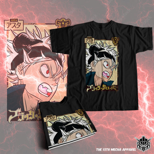 Black Clover - Asta 03  Premium Anime Design, High Quality DTF Print, 100% Cotton Shirt