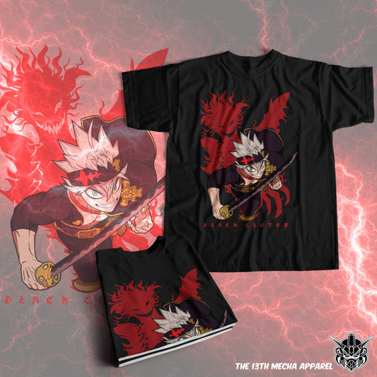 Black Clover - Asta 04 Premium Anime Design, High Quality DTF Print, 100% Cotton Shirt