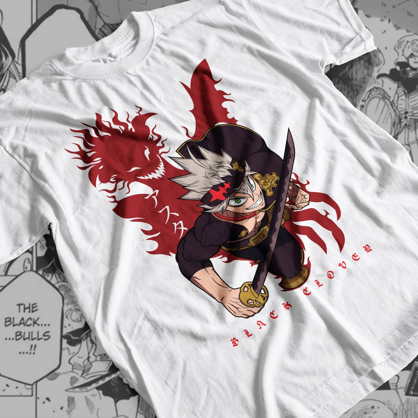 Black Clover - Asta 04 Premium Anime Design, High Quality DTF Print, 100% Cotton Shirt
