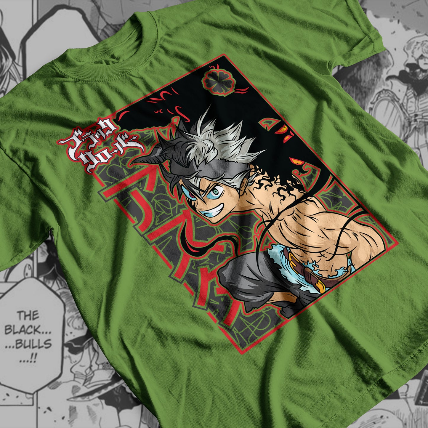 Black Clover - Asta 01  Premium Anime Design, High Quality DTF Print, 100% Cotton Shirt