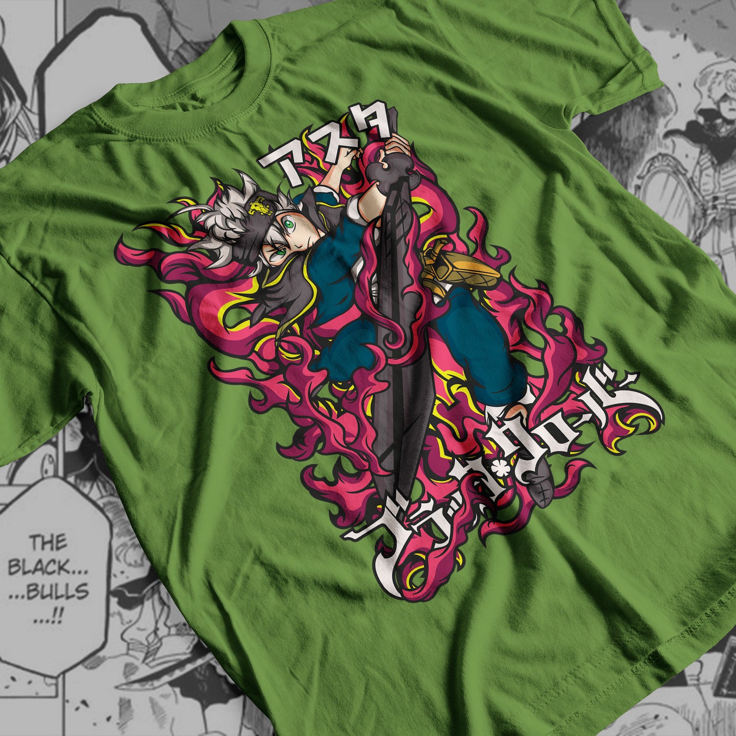 Black Clover - Asta 02  Premium Anime Design, High Quality DTF Print, 100% Cotton Shirt