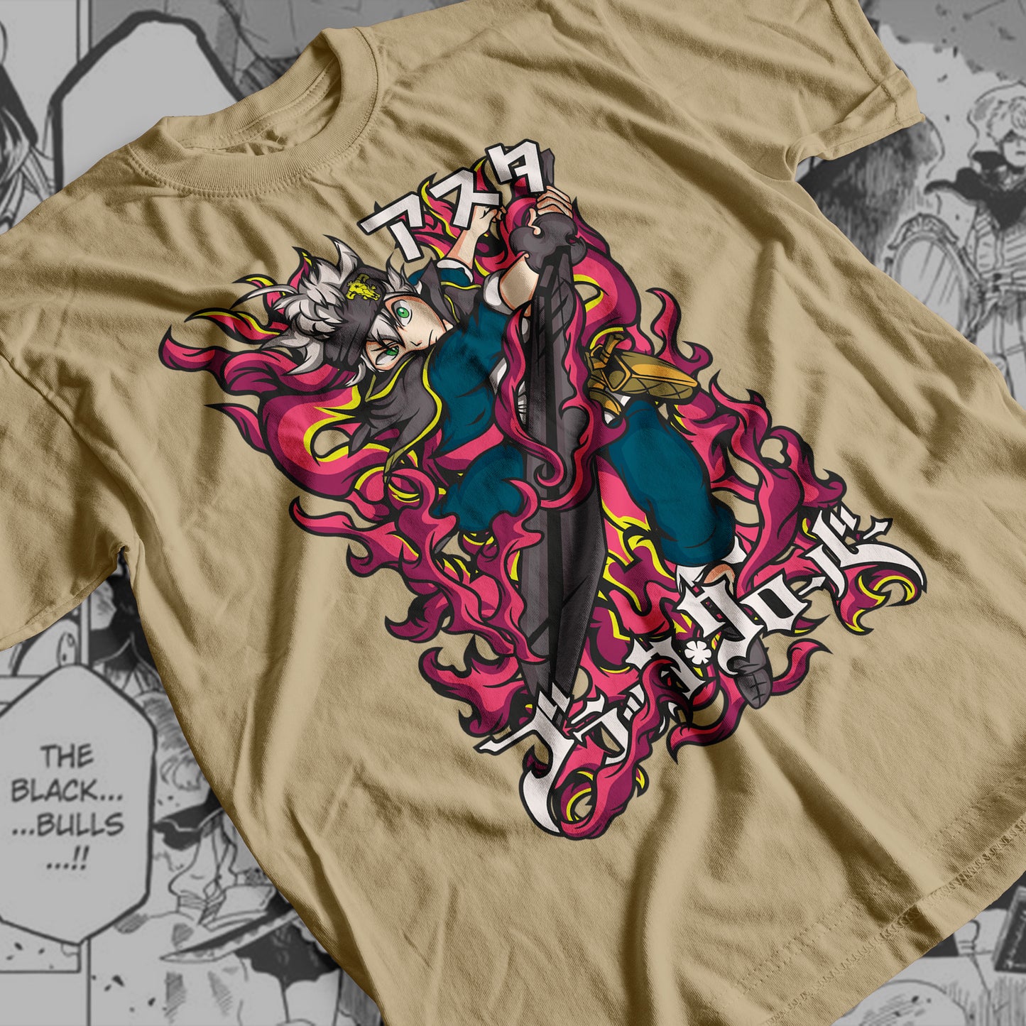 Black Clover - Asta 02  Premium Anime Design, High Quality DTF Print, 100% Cotton Shirt