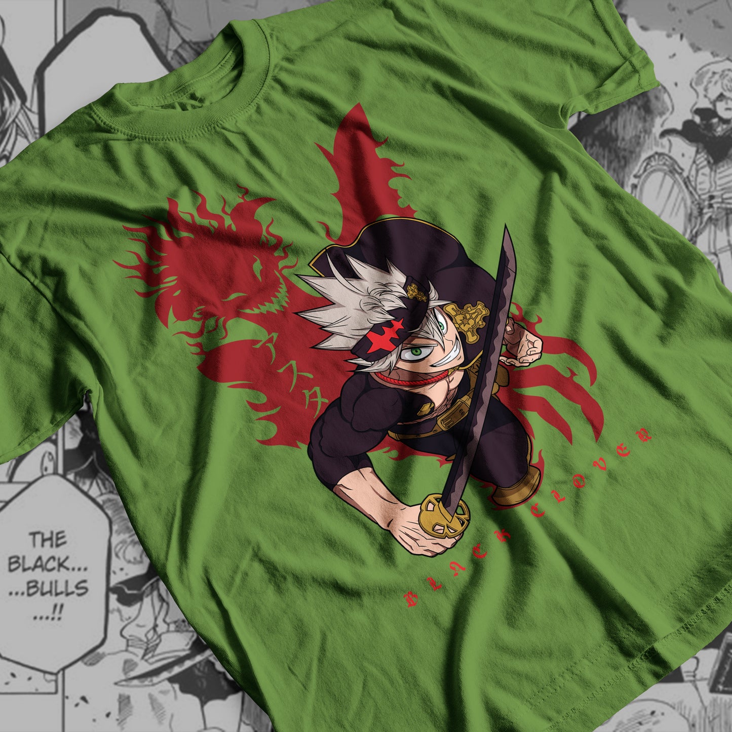 Black Clover - Asta 04 Premium Anime Design, High Quality DTF Print, 100% Cotton Shirt