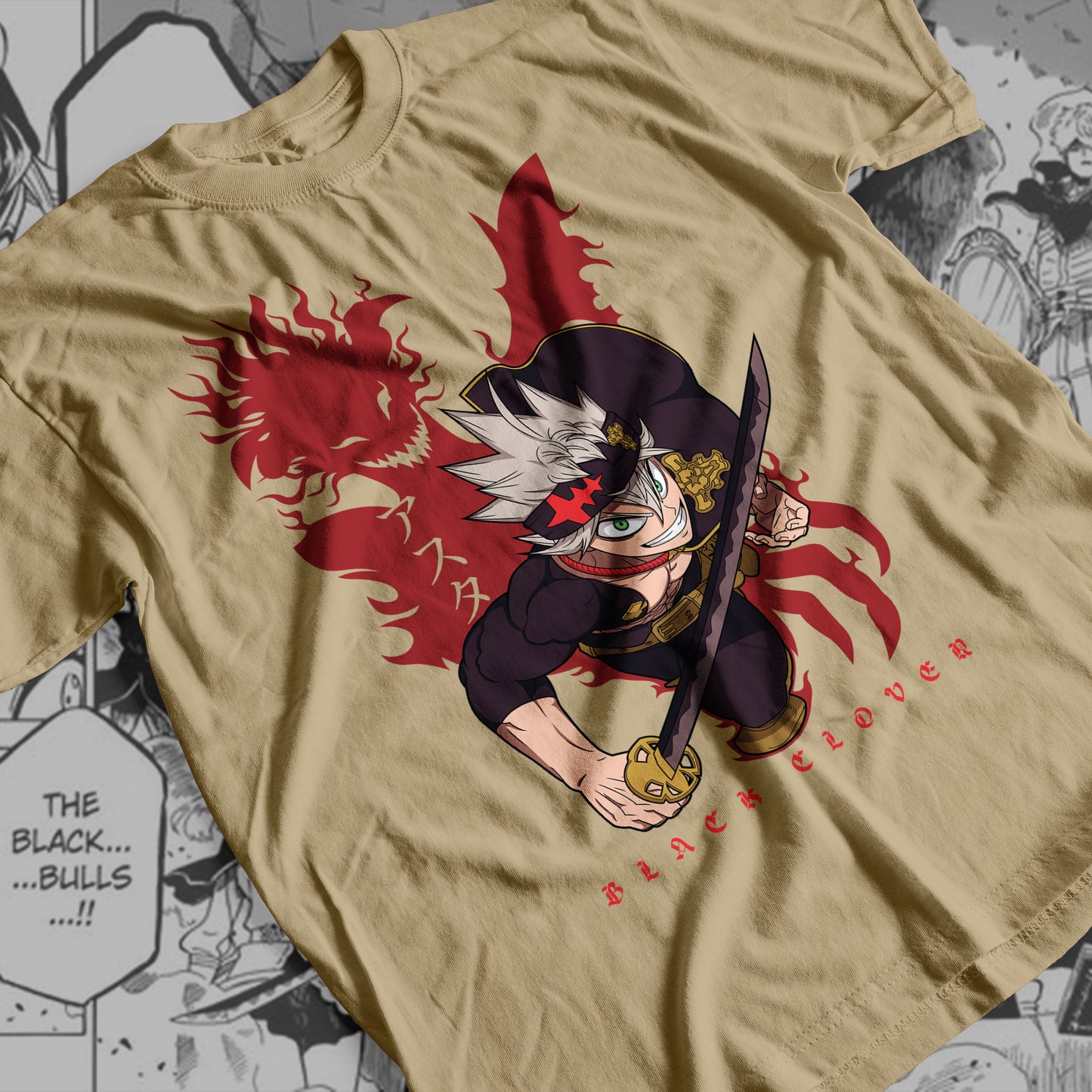 Black Clover - Asta 04 Premium Anime Design, High Quality DTF Print, 100% Cotton Shirt
