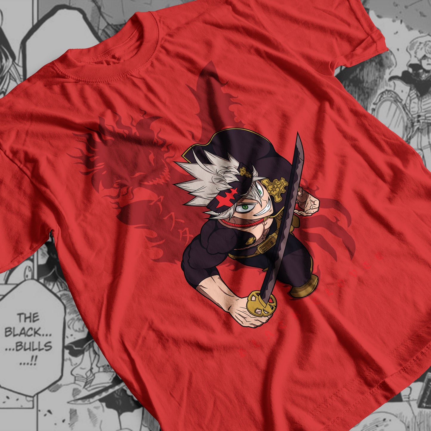 Black Clover - Asta 04 Premium Anime Design, High Quality DTF Print, 100% Cotton Shirt
