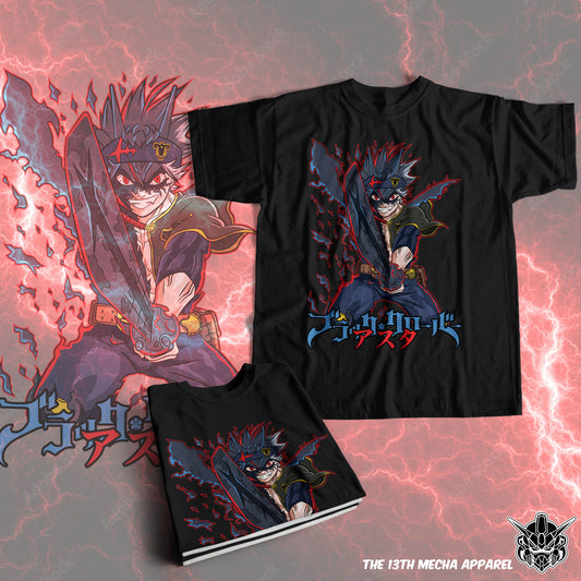 Black Clover - Asta 05  Premium Anime Design, High Quality DTF Print, 100% Cotton Shirt