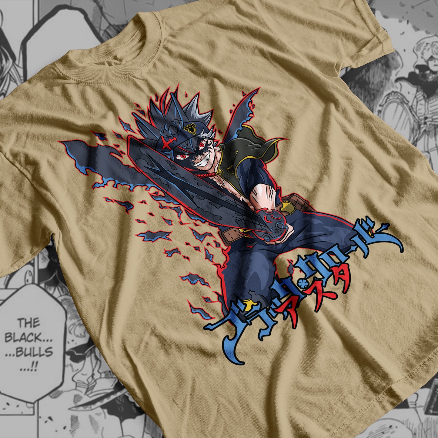 Black Clover - Asta 05  Premium Anime Design, High Quality DTF Print, 100% Cotton Shirt
