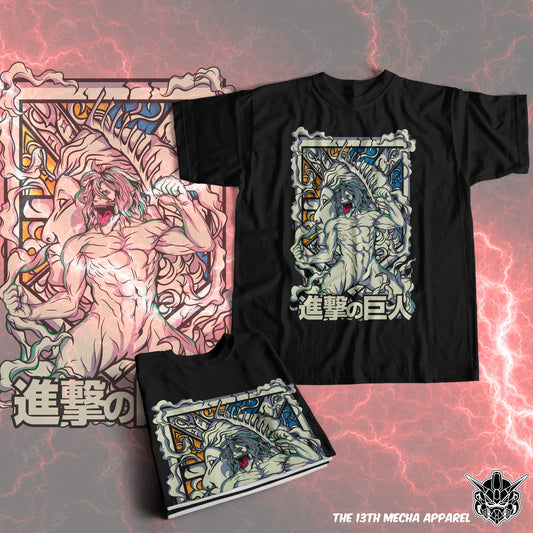 Attack on Titan - Attack Titan 01 Premium Anime Design, High Quality DTF Print, 100% Cotton Shirt