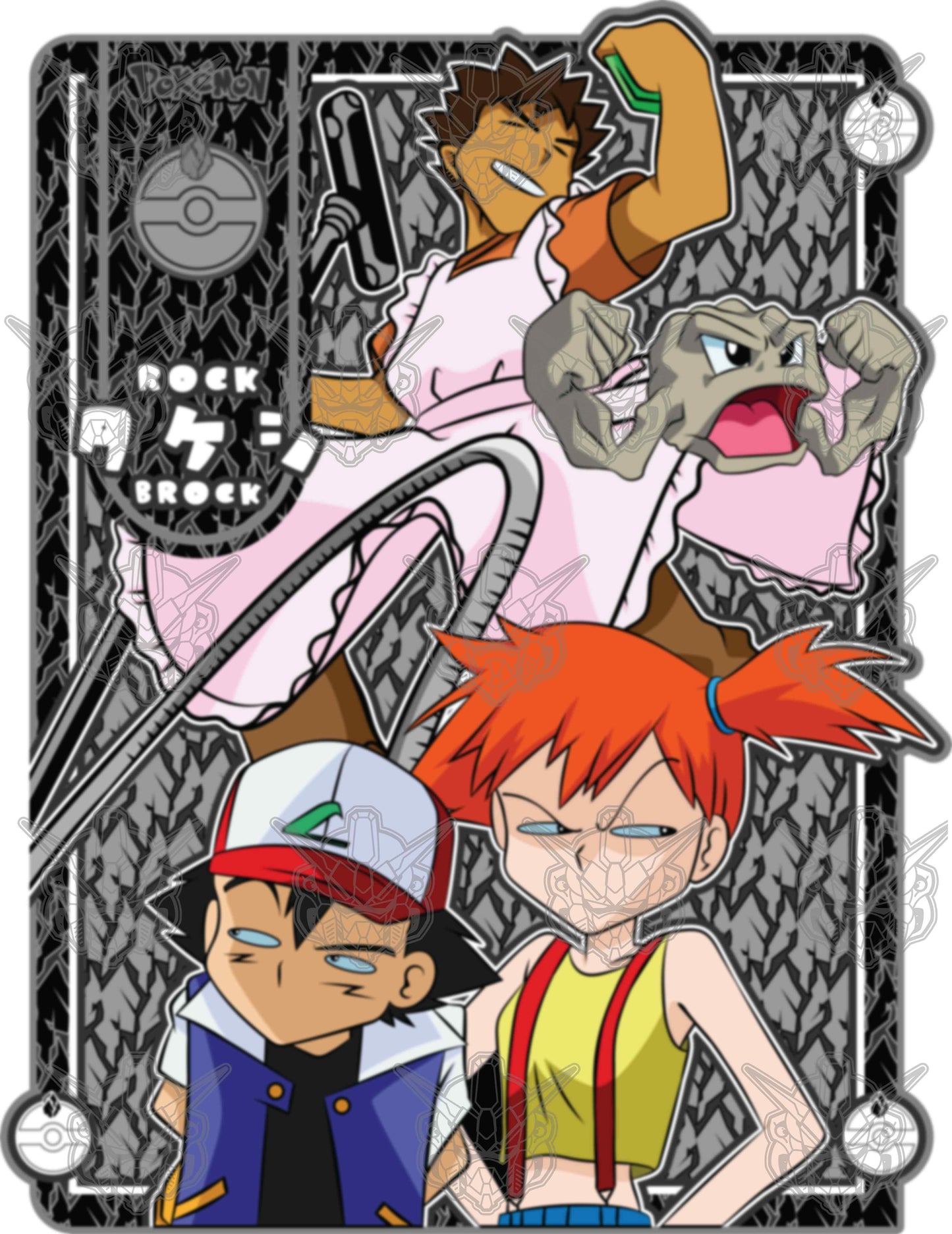 Pokemon - Brock 01 Premium Anime Design, High Quality DTF Print, 100% Cotton Shirt