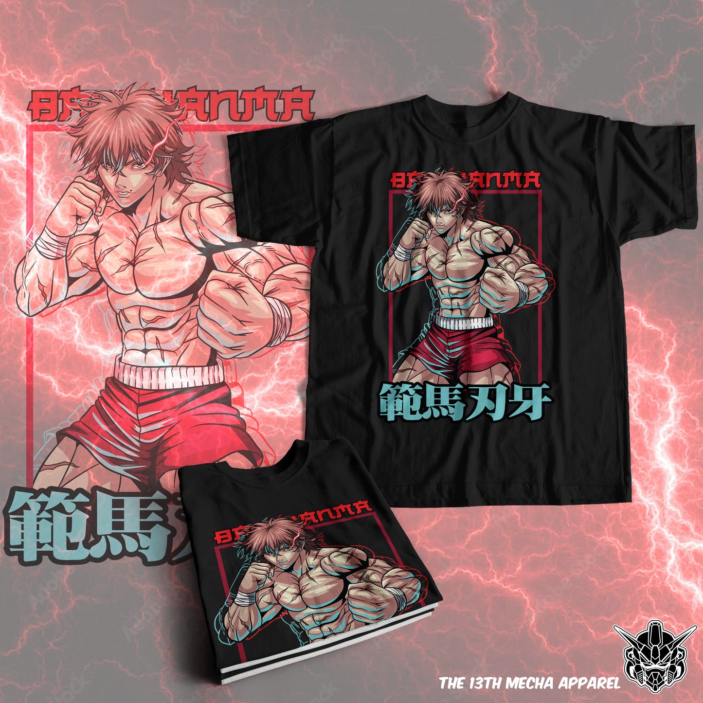 Baki the Grappler - Baki Hanma 01 Premium Anime Design, High Quality DTF Print, 100% Cotton Shirt