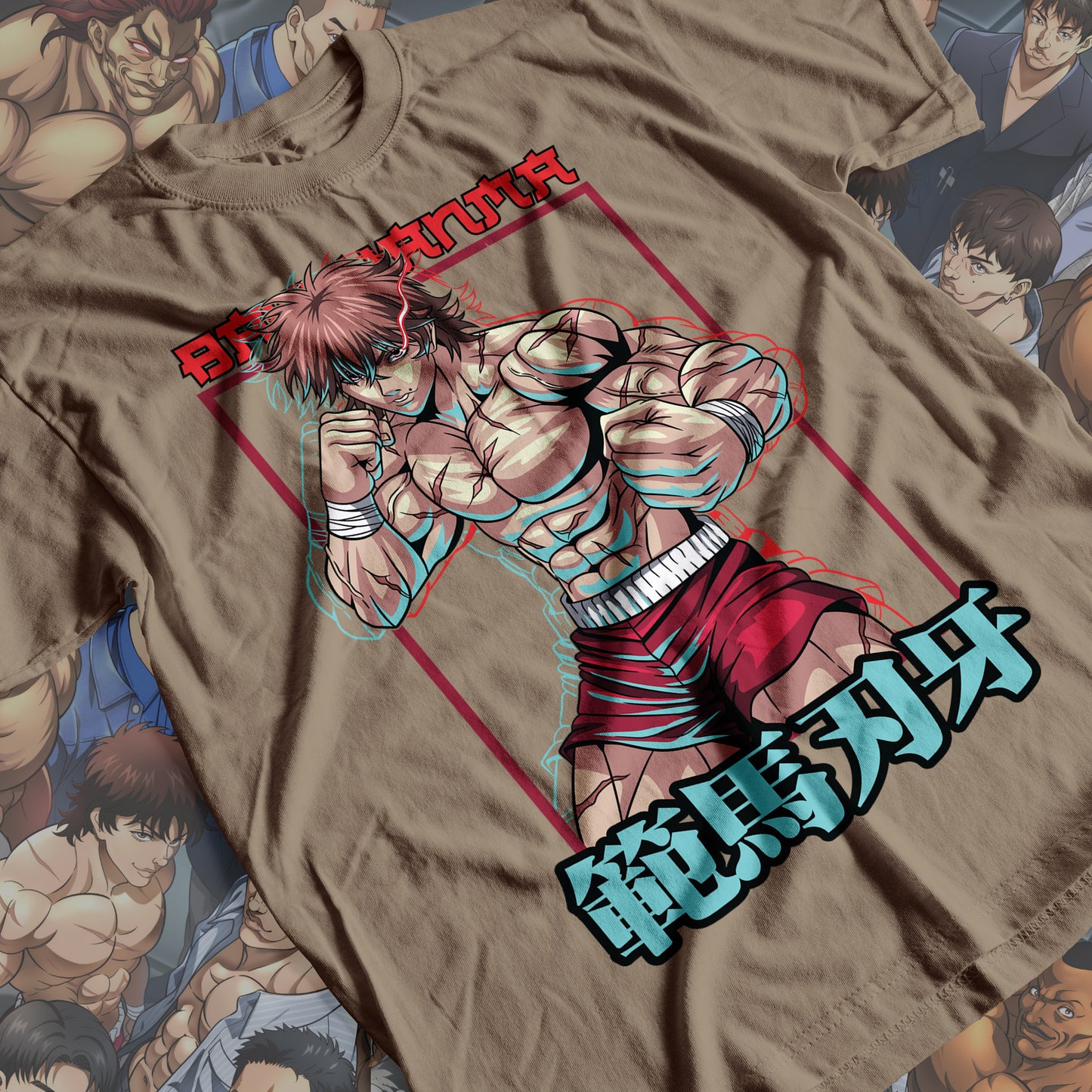 Baki the Grappler - Baki Hanma 01 Premium Anime Design, High Quality DTF Print, 100% Cotton Shirt
