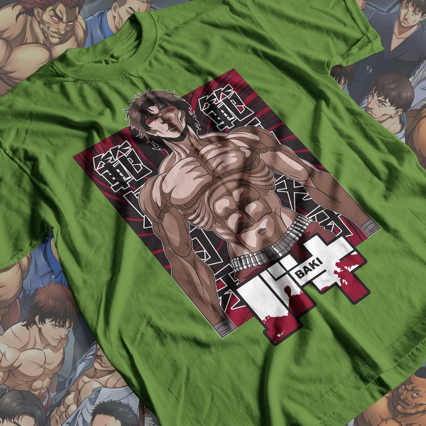 Baki the Grappler - Baki Hanma 03 Premium Anime Design, High Quality DTF Print, 100% Cotton Shirt