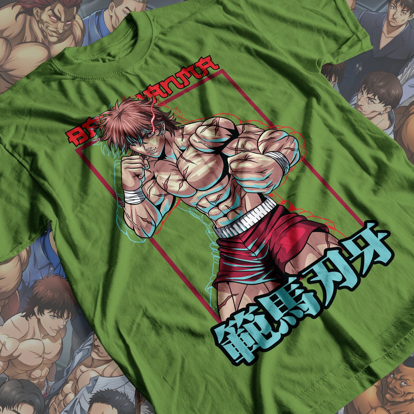 Baki the Grappler - Baki Hanma 01 Premium Anime Design, High Quality DTF Print, 100% Cotton Shirt