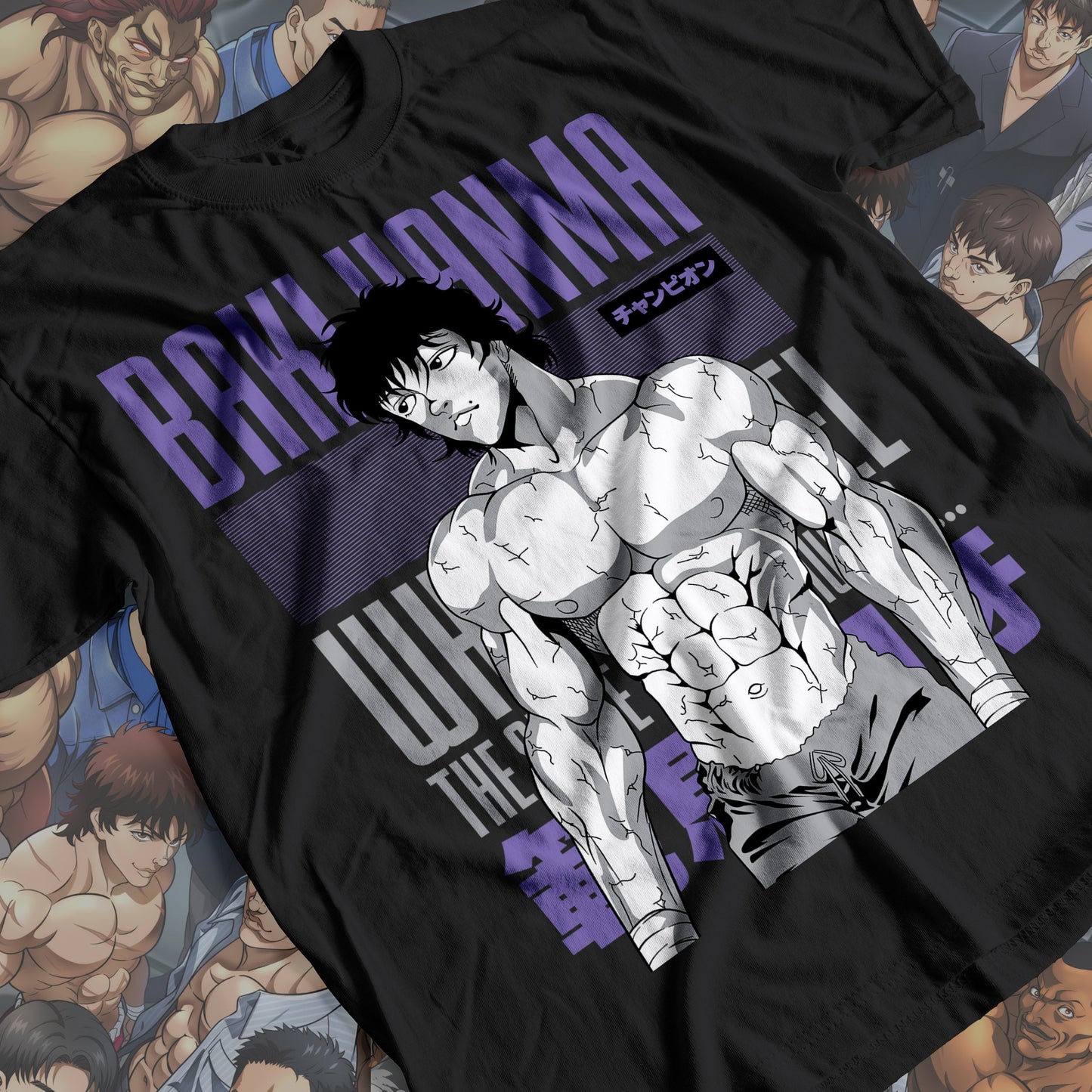 Baki the Grappler - Baki Hanma 02 Premium Anime Design, High Quality DTF Print, 100% Cotton Shirt