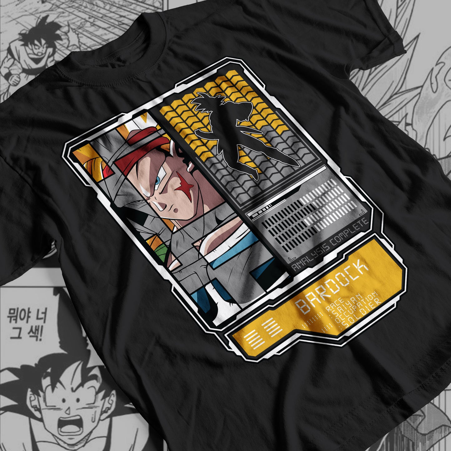 Dragon Ball Super - Bardock  Premium Anime Design, High Quality DTF Print, 100% Cotton Shirt