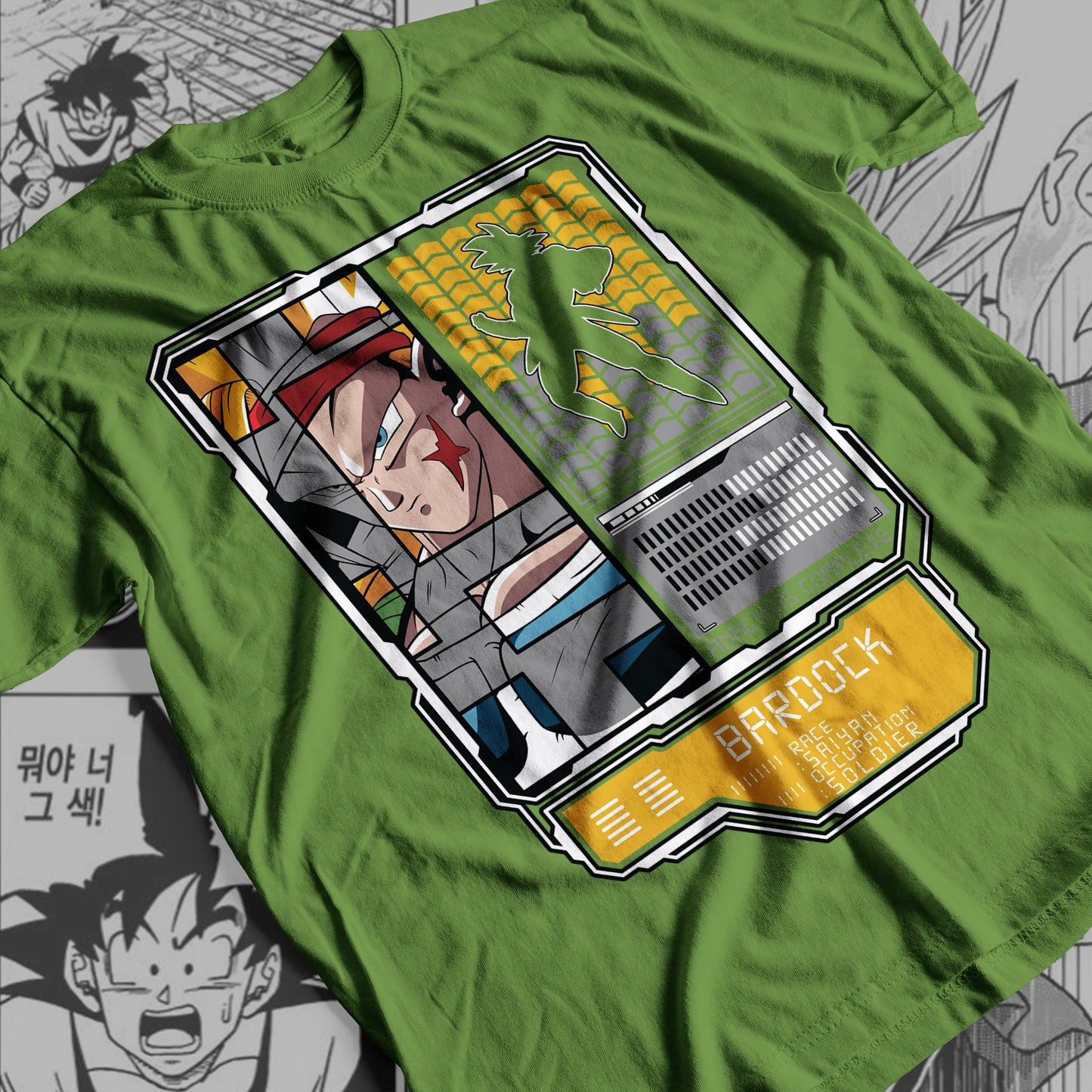 Dragon Ball Super - Bardock  Premium Anime Design, High Quality DTF Print, 100% Cotton Shirt
